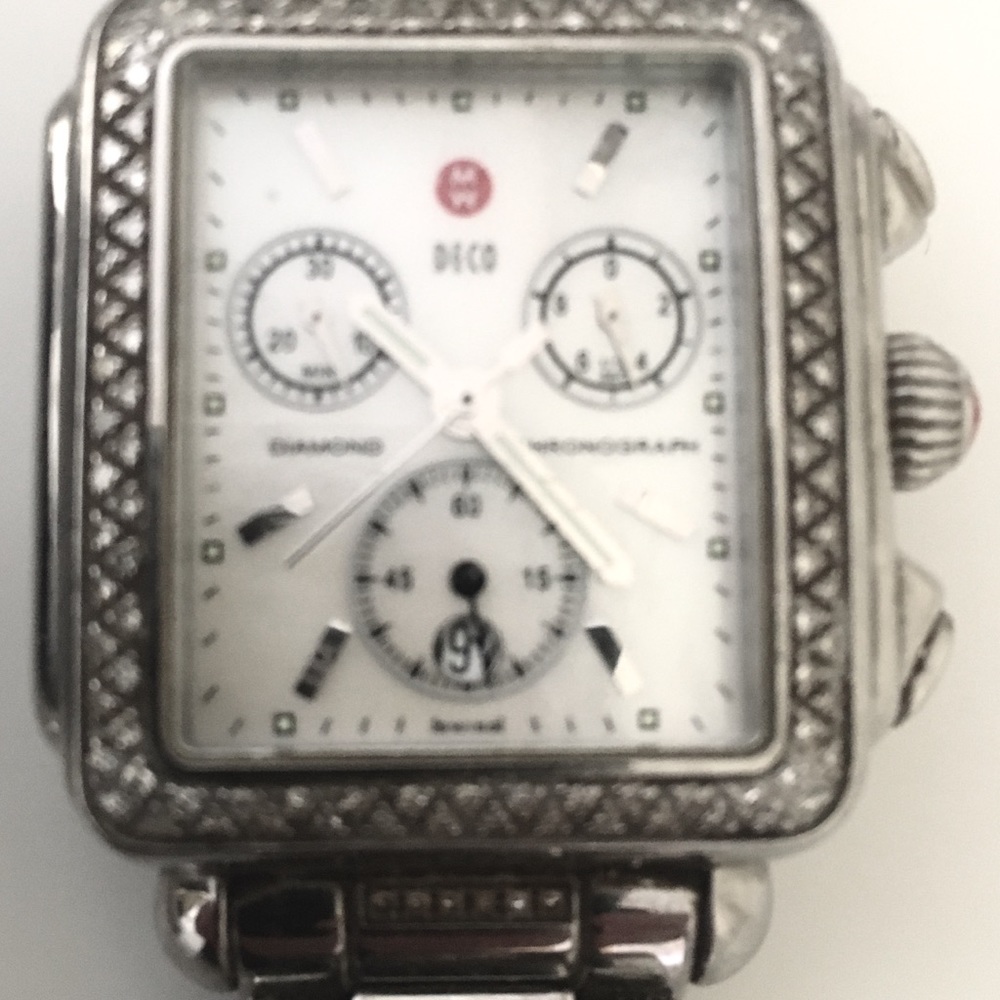 Michele Deco Diamond Dial Watch
